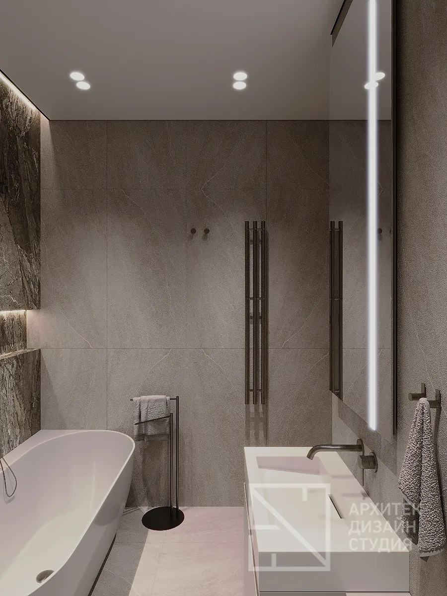 Дизайн интерьера квартиры в г. Абакан по ул. Авиаторов 1В/2 - Ванная - Фото 9